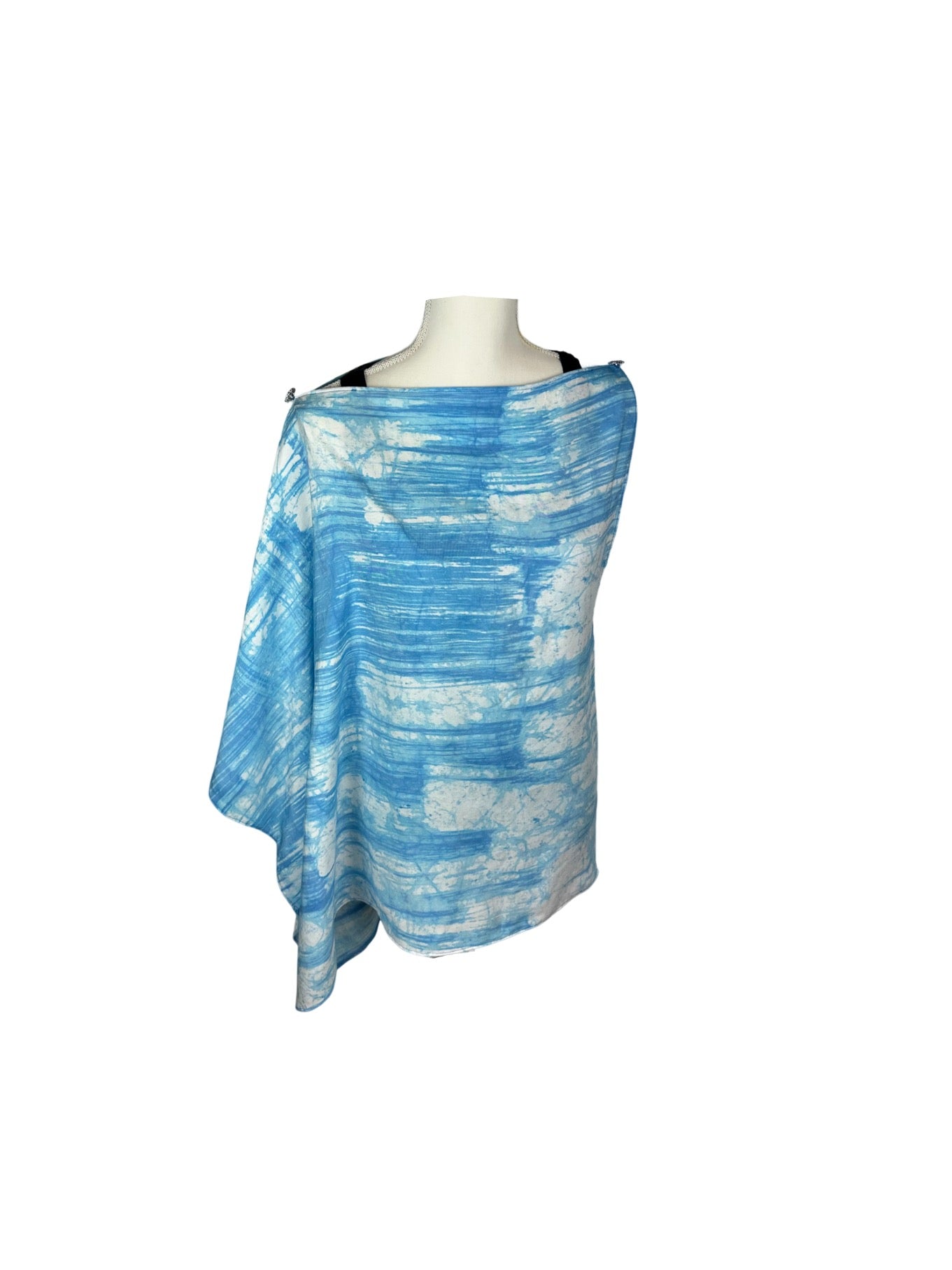 One Side Sleeveless Poncho